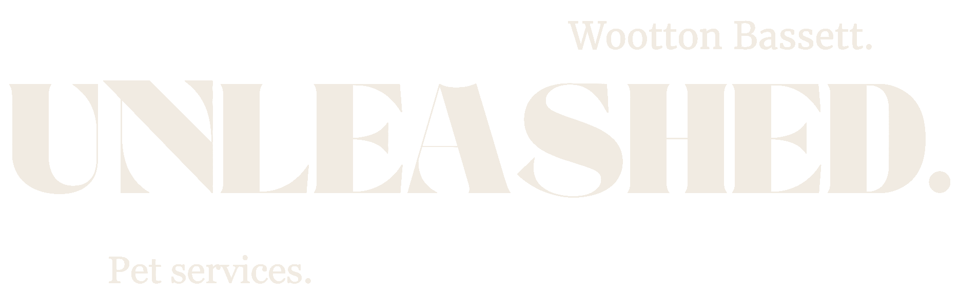 Unleashed. Pet services.
